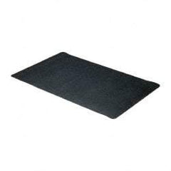 Wearwell - 5' Long x 3' Wide, Dry Environment, Anti-Fatigue Matting - Black, Natural Rubber with Nitrile Blend Base, Beveled on 4 Sides - Exact Industrial Supply