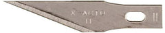 X-ACTO - 100 Piece Steel Hobby Blade - 1-19/32" OAL - Exact Industrial Supply