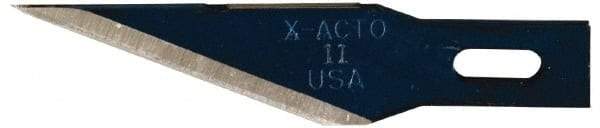 X-ACTO - 500 Piece Steel Hobby Blade - 1-19/32" OAL - Exact Industrial Supply