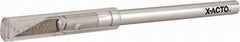 X-ACTO - 6" OAL Carbon Steel Hobby Knife - #11 Classic Fine Point Blade, Aluminum Handle - Exact Industrial Supply