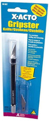 X-ACTO - 5-3/4" OAL Carbon Steel Hobby Knife - #11 Classic Fine Point Blade, Nonslip Rubber Handle - Exact Industrial Supply