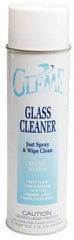 Made in USA - 20 oz Aerosol Fresh Glass Cleaner - Use on Glass Surfaces, Mirrors, Windows, Windshields - Exact Industrial Supply