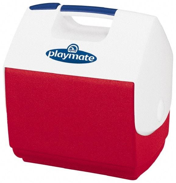 Igloo - 7 Qt Ice Chest - Plastic, Red/White - Exact Industrial Supply