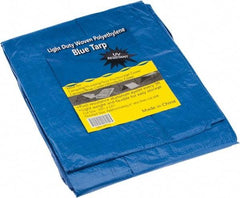 Value Collection - 12' Long x 10' Wide Polyethylene Tarp & Dust Cover - Blue - Exact Industrial Supply