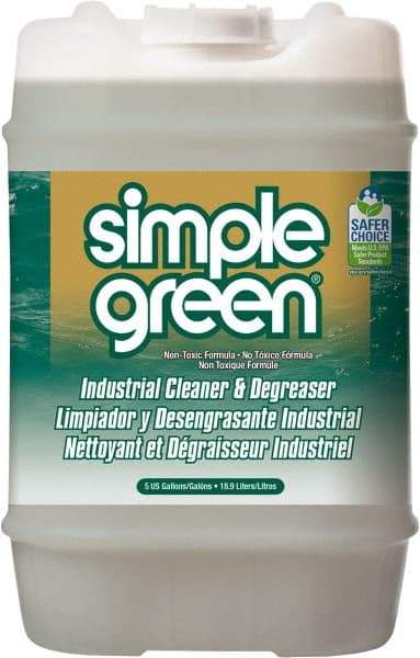 Simple Green - 5 Gal Bucket Cleaner/Degreaser - Liquid, Biodegradable, Concentrated, Unscented - Exact Industrial Supply