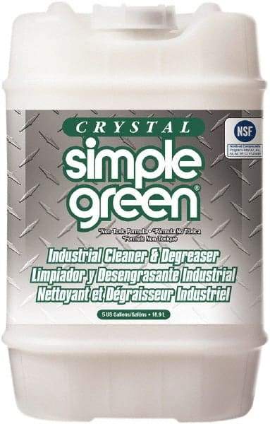 Simple Green - 5 Gal Bucket Cleaner/Degreaser - Liquid, Biodegradable, Concentrated, Unscented - Exact Industrial Supply