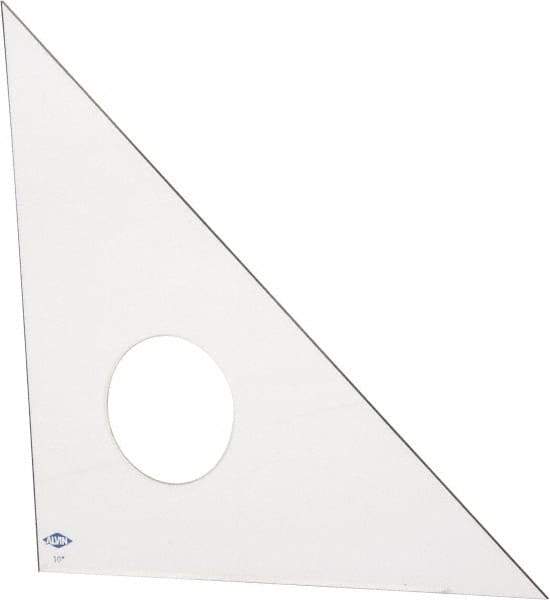 Alvin - 10 Inch Long, Styrene Plastic Triangles - Exact Industrial Supply