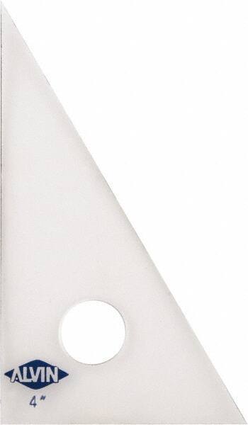Alvin - 4 Inch Long, Styrene Plastic Triangles - Exact Industrial Supply