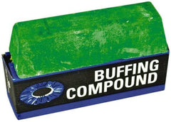 Osborn - 1 Bar Green Rouge Compound - Compound Grade Very Fine, Green, For Fine Polishing, Use on Premium Colored Aluminum, Stainless Steel & Steel - Exact Industrial Supply