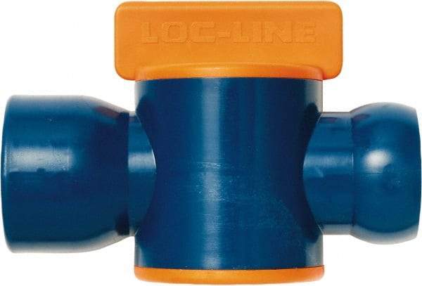 Loc-Line - 3/4" ID Coolant Hose NPT Valve - Female to Female Connection, Acetal Copolymer Body, NPT, Use with Loc-Line Modular Hose Systems - Exact Industrial Supply