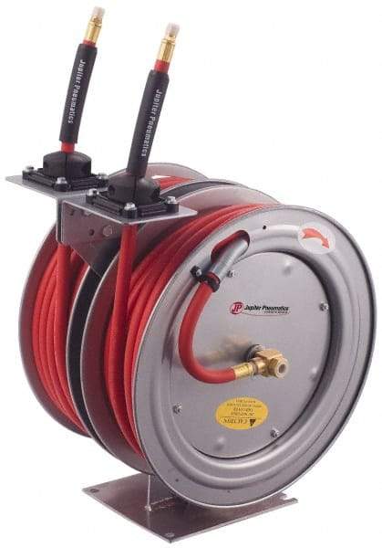 PRO-SOURCE - 50' Spring Retractable Hose Reel - 300 psi, Hose Included - Exact Industrial Supply