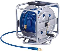 PRO-SOURCE - 100' Manual Hose Reel - 250 psi, Hose Included - Exact Industrial Supply