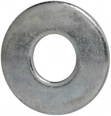 Value Collection - 7/8" Screw, Grade 2 Steel USS Flat Washer - 15/16" ID x 2-1/4" OD, 11/64" Thick, Zinc-Plated Finish - Exact Industrial Supply
