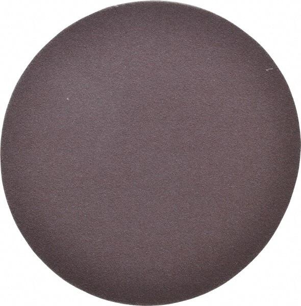 Norton - 5" Diam, 120 Grit Aluminum Oxide Adhesive PSA Disc - Medium Grade, Maroon, X Weighted Backing, Flexible - Exact Industrial Supply