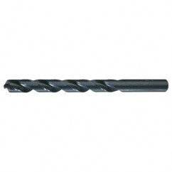25/64 RHS / RHC HSS 118 Degree Radial Point General Purpose Jobber Length Drill - Steam Oxide - Exact Industrial Supply