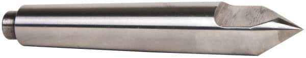 Riten - 3/4" Head Diam, Carbide-Tipped Steel Standard Point Half Dead Center - Jarno 6 Taper, 3/4" Point Diam, 1-1/8" Point Length, 4-1/2" OAL - Exact Industrial Supply