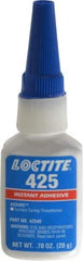 Loctite - 20gr. Bottle, Blue, Low Strength Liquid Threadlocker - Series 425, 24 hr Full Cure Time - Exact Industrial Supply