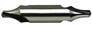 6.3mm x 71mm OAL 60° HSS Center Drill with Flat-Bright Form A - Exact Industrial Supply