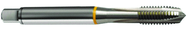 M1.8x0.35 6H 2-Flute Cobalt Yellow Ring Spiral Point Plug Tap-Bright - Exact Industrial Supply