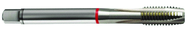 M12x1.0 6H 3-Flute Cobalt Red Ring Spiral Point Plug Tap-Bright - Exact Industrial Supply