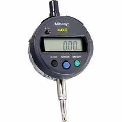 Mitutoyo - Electronic Drop Indicators Minimum Measurement (Decimal Inch): 0.0000 Maximum Measurement (mm): 12.7 - Exact Industrial Supply