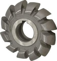 Value Collection - 7/16" Radius, 7/8" Circle Diam, 3-1/4" Cutter Diam, Arbor Connection, Convex Radius Cutter - High Speed Steel, Uncoated, 12 Teeth - Exact Industrial Supply