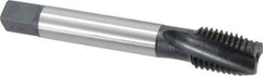 Emuge - 7/8-9 UNC 3 Flute 3BX Modified Bottoming Spiral Flute Tap - Cobalt, Oxide Finish, 5.512" OAL, Right Hand Flute, Right Hand Thread, Series Rekord D-Ti - Exact Industrial Supply