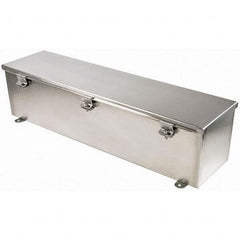 Wiegmann - NEMA 4X Stainless Steel Junction Box Enclosure with Hinge Cover - Exact Industrial Supply