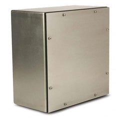 Wiegmann - NEMA 4X Stainless Steel Junction Box Enclosure with Screw Cover - Exact Industrial Supply