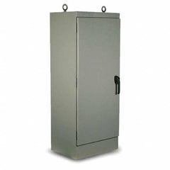Wiegmann - NEMA 4 Steel Standard Enclosure with Cabinet Hinged Cover - Exact Industrial Supply