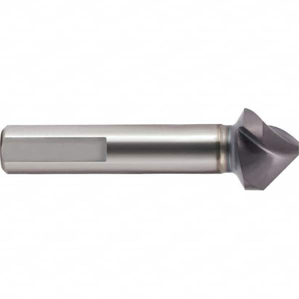Guhring - 23mm Head Diam, 10mm Shank Diam, 3-Flute 90° Cobalt Countersink - Exact Industrial Supply