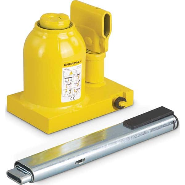 Enerpac - Manual Bottle, Screw, Ratchet & Hydraulic Jacks Type: Hydraulic Bottle Jack Load Capacity (Ton): 10 (Inch) - Exact Industrial Supply