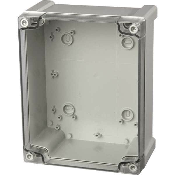 Fibox - NEMA 1, 4, 4X, 12 Polycarbonate Standard Enclosure with Screw Cover - Exact Industrial Supply