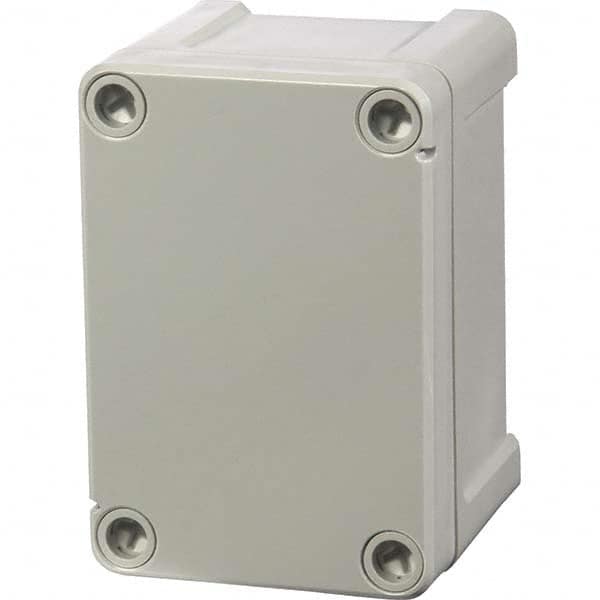 Fibox - NEMA 1, 4, 4X, 12 Polycarbonate Standard Enclosure with Screw Cover - Exact Industrial Supply