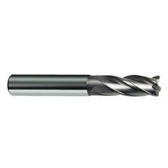 12mm Dia. x 83mm Overall Length 4-Flute Square End Solid Carbide SE End Mill-Round Shank-Center Cut-Uncoated - Exact Industrial Supply