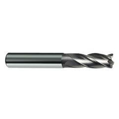 12mm Dia. x 83mm Overall Length 4-Flute Square End Solid Carbide SE End Mill-Round Shank-Center Cut-Uncoated - Exact Industrial Supply
