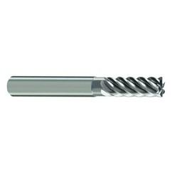 16mm Dia. - 92mm OAL - 45° Helix Bright Carbide End Mill - 6 FL - Exact Industrial Supply