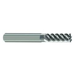 12mm Dia. - 83mm OAL - 45° Helix Bright Carbide End Mill - 6 FL - Exact Industrial Supply