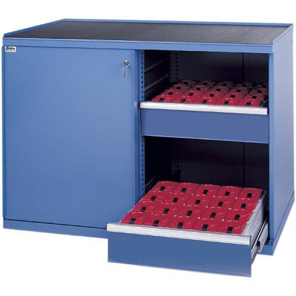 CNC Work Stations; Type: Machine Accessory Cabinet; Station Type: Machine Accessory Cabinet; Tool Type: 40 Taper; Width (Inch): 56-1/2; Height (Inch): 39-3/8; Depth (Inch): 30-3/4; Number of Drawers: 8.0; Tool Type: 40 Taper