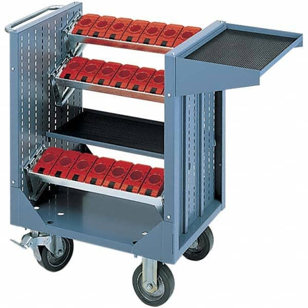 LISTA - CNC Storage Carts Style: CNC Tool Cart with Tool Carrier Taper Size: HSK 50A - Exact Industrial Supply