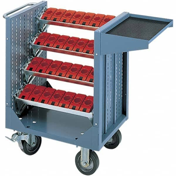 LISTA - CNC Storage Carts Style: CNC Tool Cart with Tool Carrier Taper Size: HSK 50A - Exact Industrial Supply