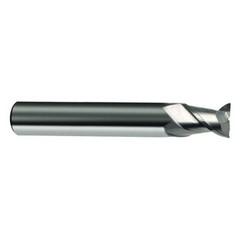 12mm Dia. - 73mm OAL - 45° Helix Bright Carbide End Mill - 2 FL - Exact Industrial Supply