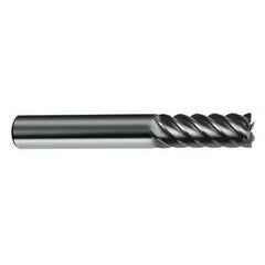 3mm Dia. - 57mm OAL - 45° Helix Bright Carbide End Mill - 6 FL - Exact Industrial Supply