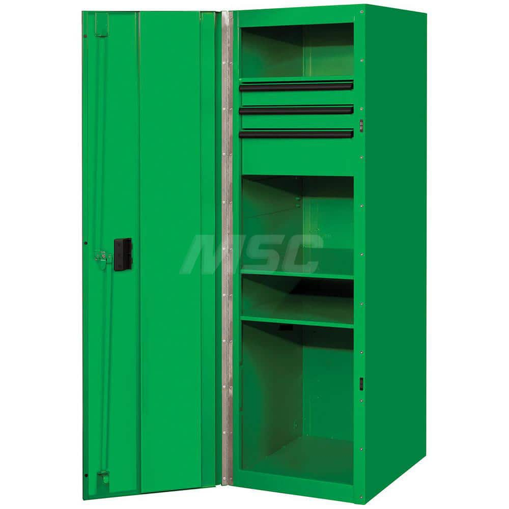 Bases & Risers & Add-Ons; Type: Side Locker; For Use With: RX723001HCGNBK; RX723019RCGNBK; Width (Inch): 64.75; Depth (Inch): 32.75; Number Of Drawers: 3.000; Height (Inch): 28.75; For Use With: RX723001HCGNBK; RX723019RCGNBK; Color: Trim Black; Cabinet G