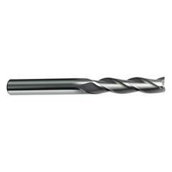 5mm Dia. - 75mm OAL - 45° Helix Bright Carbide End Mill - 2 FL - Exact Industrial Supply