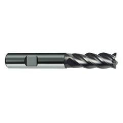 6mm Dia. - 57mm OAL - 4 FL Variable Helix Bright Carbide End Mill - Exact Industrial Supply