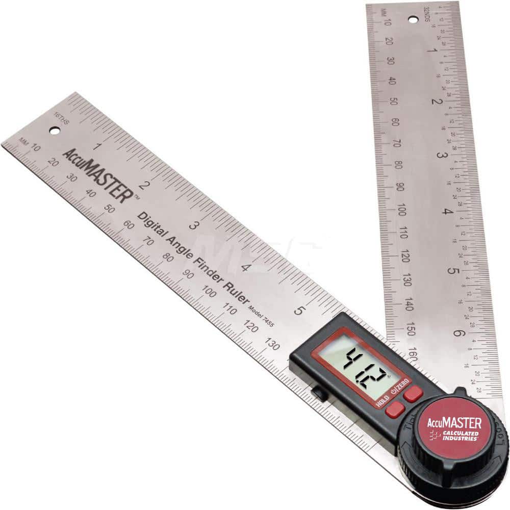 Digital & Dial Protractors; Minimum Angle Measurement: 0.00; Maximum Angle Measurement: 360.00; Blade Length (Inch): 7; Blade Material: Stainless Steel; Mount Type: COB; Magnetic Base: No; Resolution (Minutes): 0.01; Resolution (Degrees): 0.0100; Resoluti