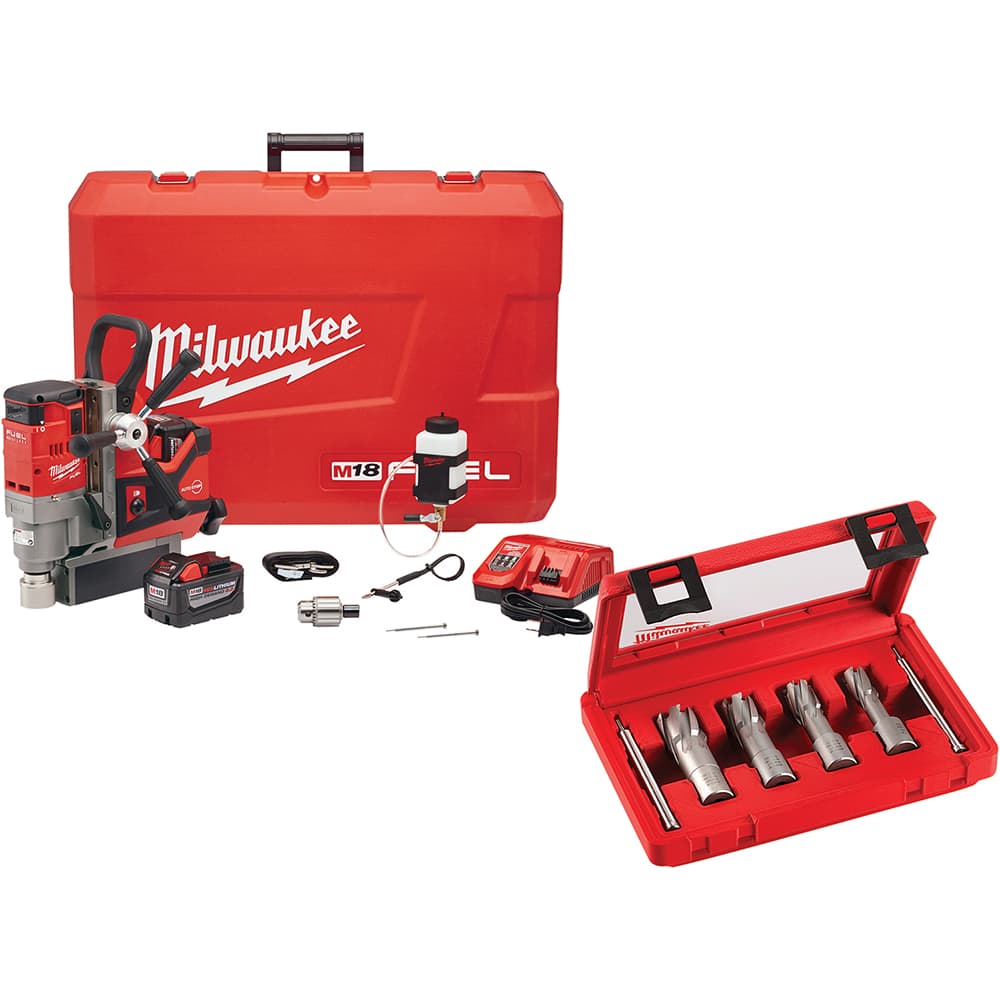 Milwaukee Tool - Portable Drill Presses Drill Type: Magnetic Chuck Size (Inch): 1-1/2 - Exact Industrial Supply