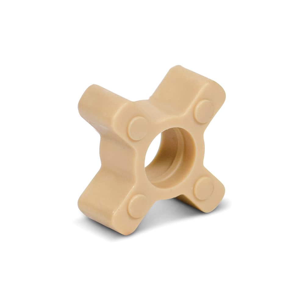 TB Wood's - Flexible Coupling; Type: Spider ; Outside Diameter (Inch): 1.36 ; Material: Hytrel, White ; Torque (In/Lb): 114 (Pounds); MaximumAssemblyOAL (Inch): 2 ; Coupling Size: L070 - Exact Industrial Supply