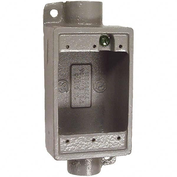 Hubbell Killark - Electrical Outlet Boxes & Switch Boxes Enclosure Type: Device Box Enclosure Shape: Rectangle - Exact Industrial Supply